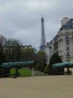 Eiffel Tower viewed from Les Invalides, Paris, France
